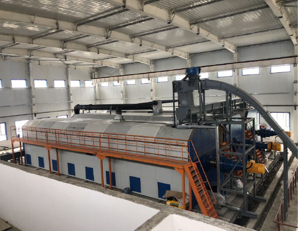 新疆博尔塔拉蒙古自治州博乐市污泥沃根瑞好氧发酵工程投运